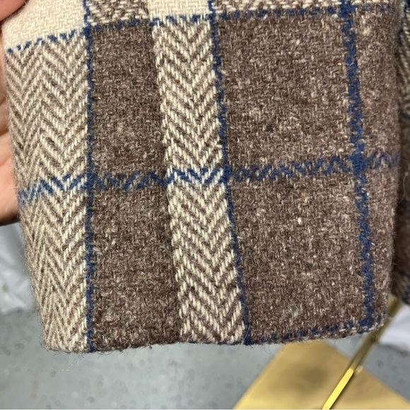 Vintage Bianca Plaid Single Button Wool Blazer Jacket Womens 12 Preppy Classic - Picture 6 of 15